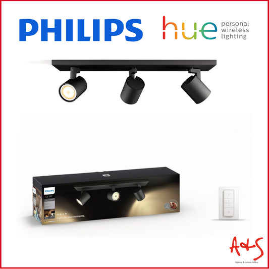 Philips HUE Runner Triple Spotlight GU10 3 x 5.5W Black/White